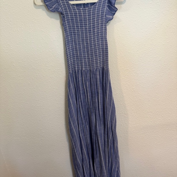 Free People Chambray Butterflies Midi Dress (XS) - Picture 2 of 5